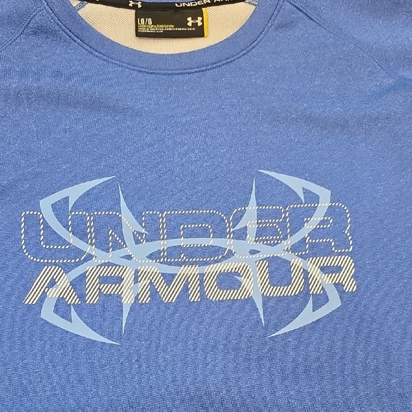 Under Armour Men's Crewneck in Blue - Picture 3 of 4